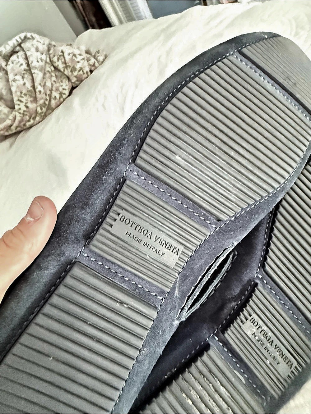 Bottega Veneta Genuine Suede Moccasins - Picture 3 of 5